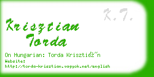 krisztian torda business card